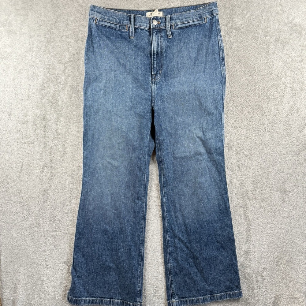Madewell High Rise Flare Jeans Womens 32 Denim Blue Casual Boho Bell